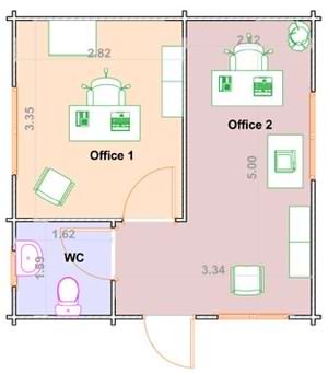 simple office design plan